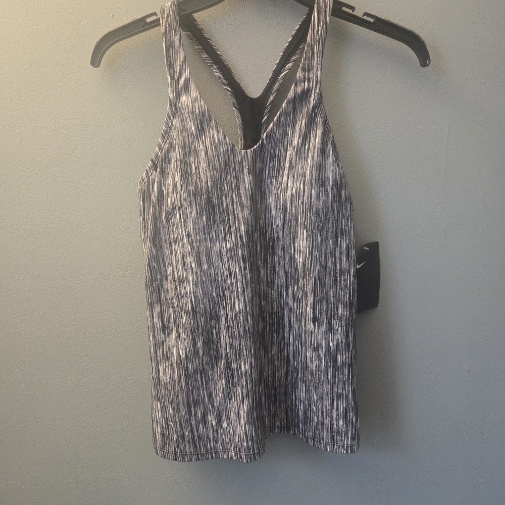 Nike Women's Swim Tankini Racerback Bathing Suit Top Padded Bra Size M NWT